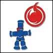 Hell Girl Pin Set: Straw Doll & Flame Emblem
